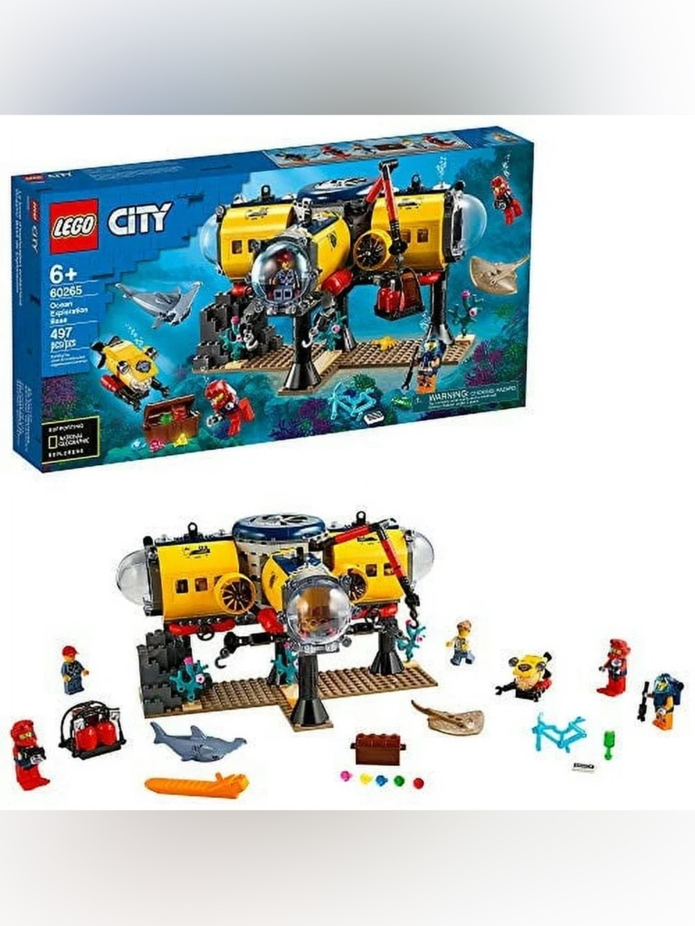 LEGO CITY Ocean Exploration Base 60265 *Retired* Complete Pre-owned With Manual